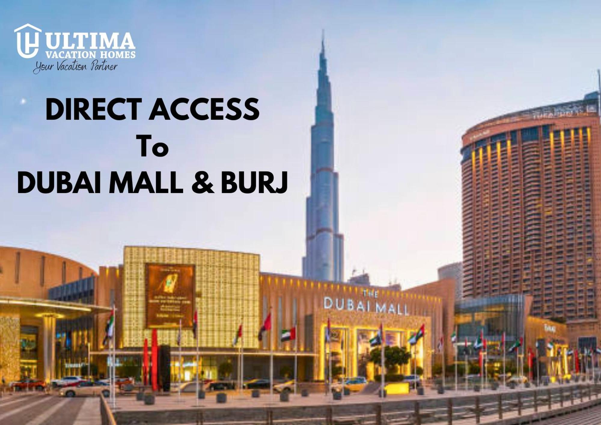 Elegant Apartment With Direct Access To Dubai Mall Exteriör bild